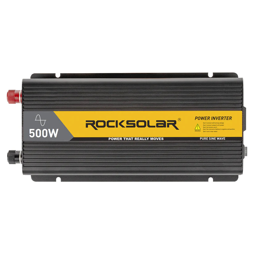 ROCKSOLAR 500W Pure Sine Wave Power Inverter DC 12V to 110V AC